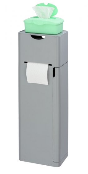 Stand WC-Garnitur Mod. Imon 6 in 1 Grau matt, mit Ablage