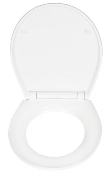 Premium WC-Sitz Mod. White Marble mit Relief, mit Absenkautomatik