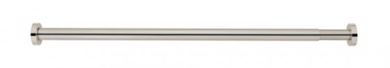 Teleskop-Duschstange Mod. Luz 70 - 115 cm, Chrom, ausziehbare Duschvorhangstange aus rostfreiem Edelstahl 