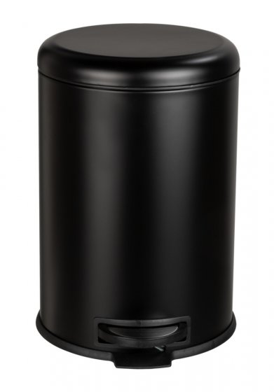 Treteimer Mod. Leman Easy Close Schwarz 12 L, mit herausnehmbarem Einsatz