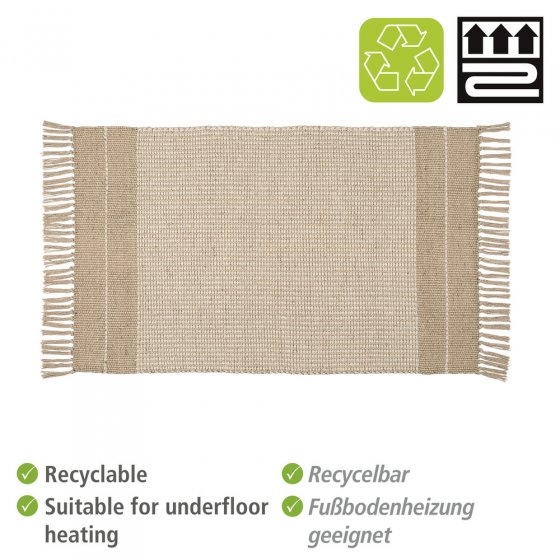 Badematte Mod. Pica, 70 % Jute-Anteil 