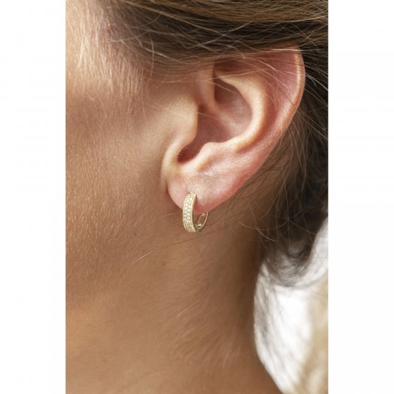Ohrring 375/- Gelbgold Zirkonia 