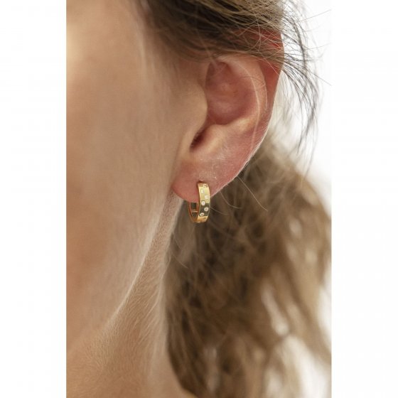 Ohrring 375/- Gelbgold Zirkonia 