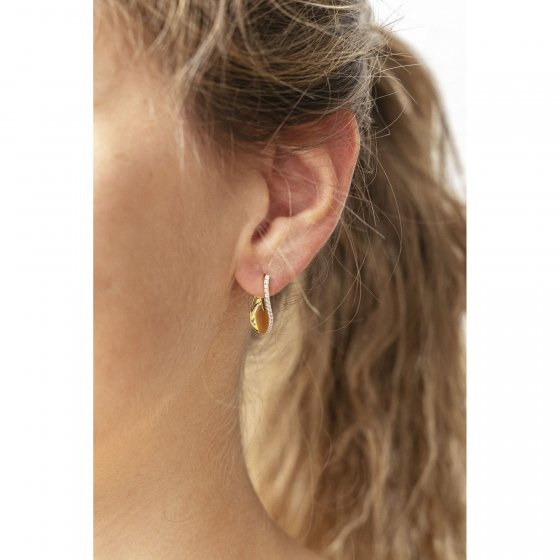 Ohrring 375/- Gelbgold Zirkonia 