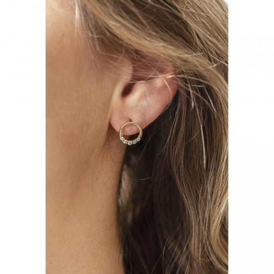 Ohrring 375/- Gelbgold Zirkonia 
