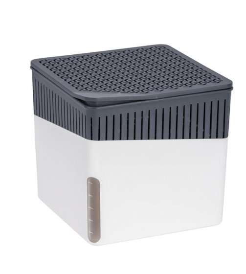 Raumentfeuchter Mod. Cube, Weiß, 1000 g, 2er Set, für Räume bis ca. 80 m³