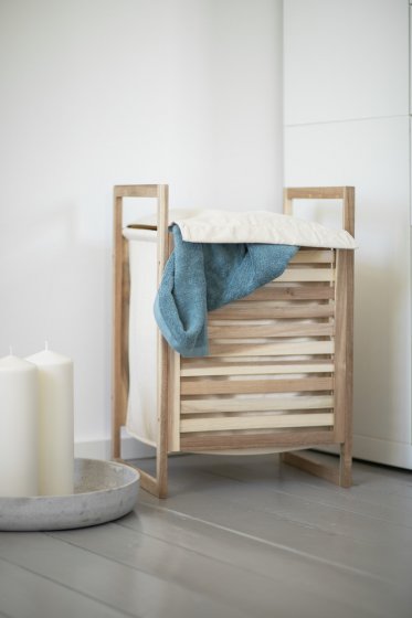 Wäschetruhe Mod. Acina, aus FSC® zertifiziertem Akazienholz