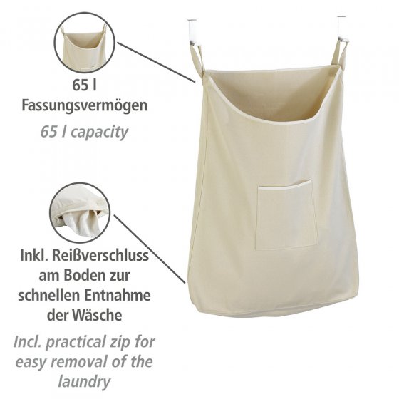 Über-Tür Wäschesammler Mod. Canguro Beige, 65 l