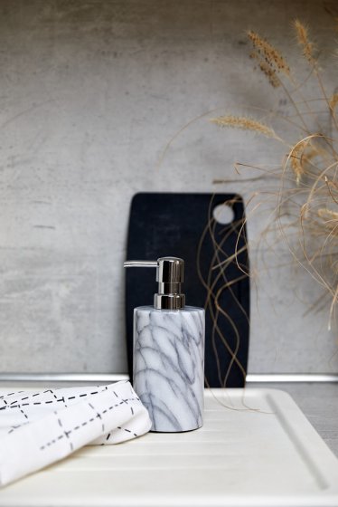 Seifenspender Mod. Onyx aus Marmor, nachfüllbar, 230 ml