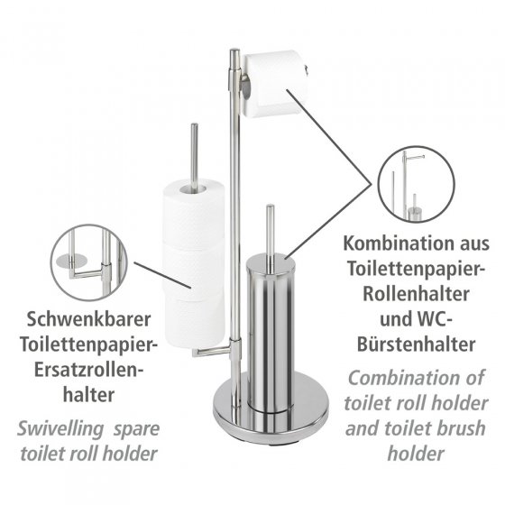 Stand WC-Garnitur Universalo Neo, integrierter Toilettenpapierhalter