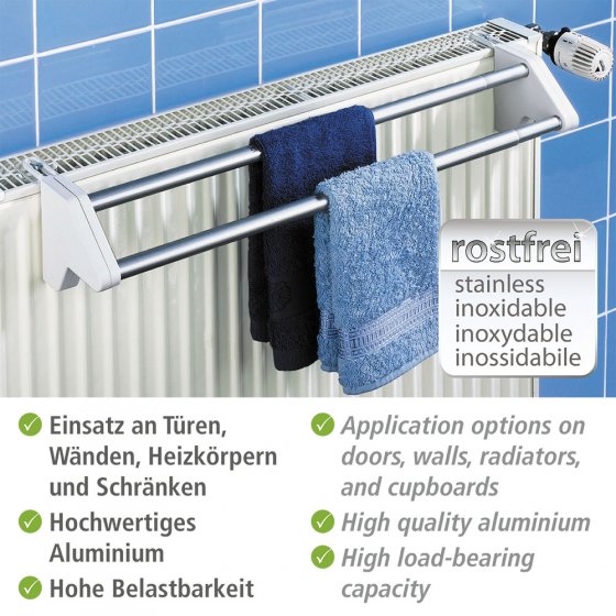 Heizkörper-Wäschetrockner Mod. Twin, ausziehbar, ausziehbar