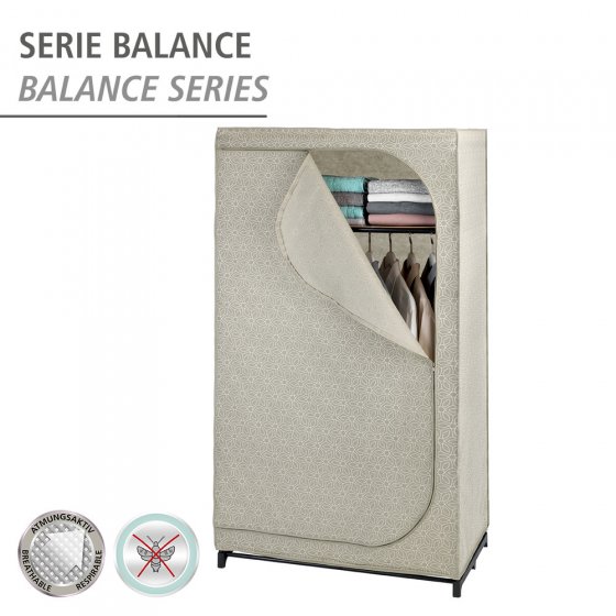 Kleiderschrank Mod. Balance mit Ablage, Stoffschrank, Faltschrank