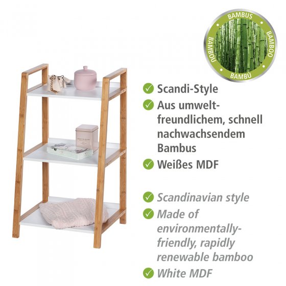 Regal Mod. Finja aus Bambus mit 3 Etagen, aus Bambus