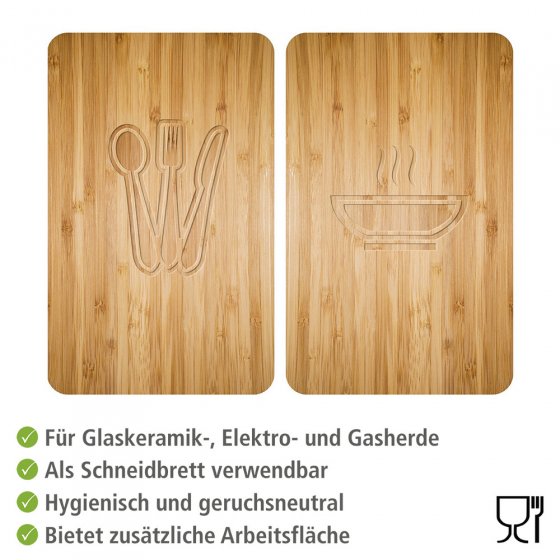 Herdabdeckplatte Universal Lunch 2er Set, für alle Herdarten