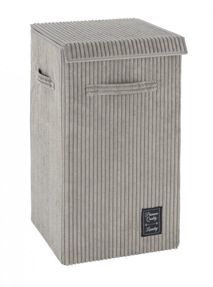 Wäschesammler Mod. Cora Grau, Wäschekorb, 63 l