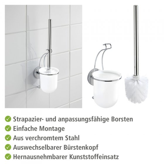 Vacuum-Loc® Wand WC-Garnitur Mod. Milazzo, Befestigen ohne bohren