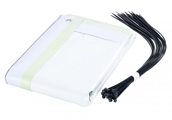 Balkon-Sichtschutz mit Schmetterlings-Motiv, 5 m, reißfester Sichtschutz mit Schmetterlings-Motiv 