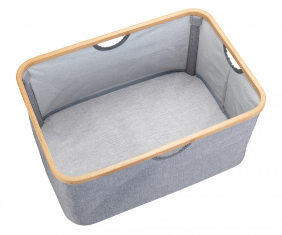 Wäschekorb Mod. Bahari aus Bambus, Wäschekorb, faltbar, 50 l