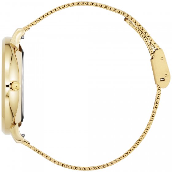 Damenuhr Edelstahl goldfarben Tree of Love gold emerald 