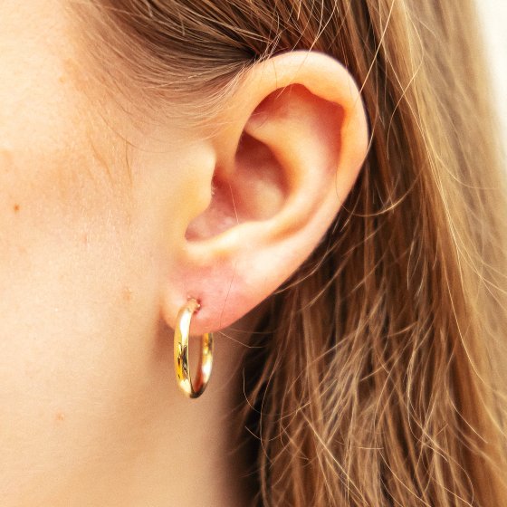 Ohrringe 333 Gold 17,5mm Durchmesser 