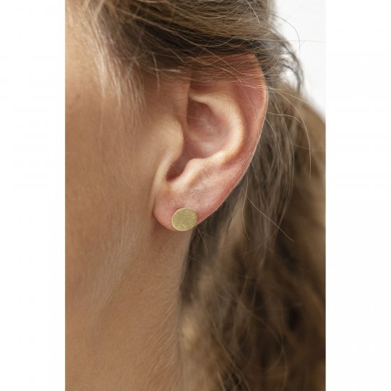 Ohrringe Gold 375 Coin-Motiv 