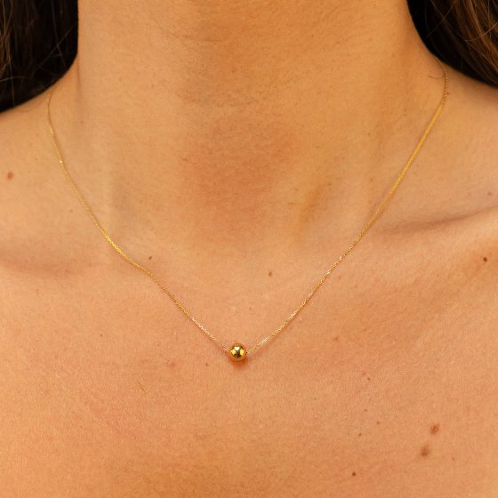 Halskette Gold 375 Kugel 45/42cm 