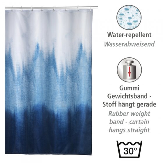 Duschvorhang Mod. Alara, 180 x 200 cm, Textil (100 % recyceltes Polyester) 