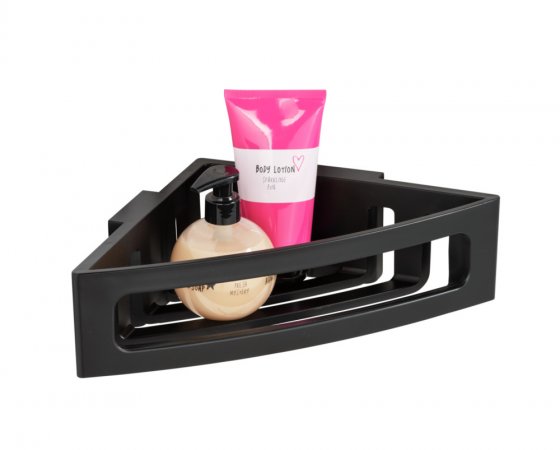 Turbo-Loc® Eckablage Mod. Bralia Schwarz, Befestigen ohne Bohren