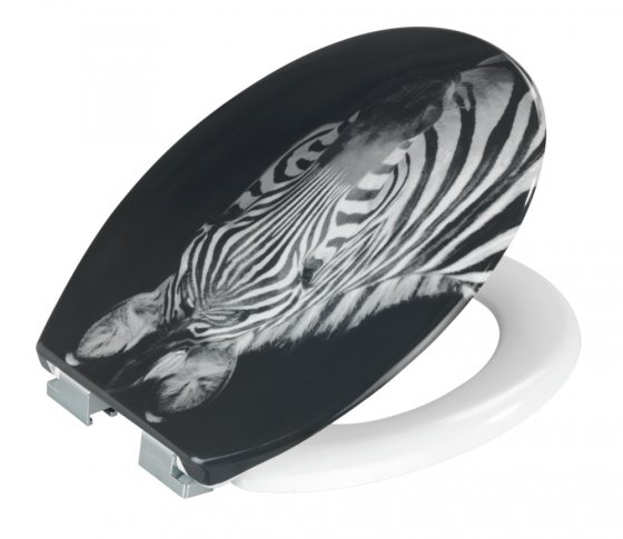 WC-Sitz Duroplast Mod. Zebra , Externe Easy-Close Absenkautomatik