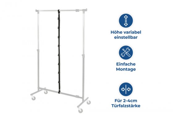 Taschengarderobe, für 8 Taschen 