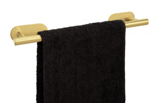 Turbo-Loc® Badetuchstange Mod. Orea Gold, 40 cm, Befestigen ohne bohren 