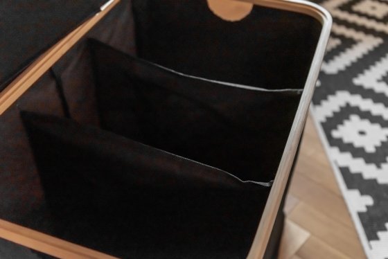 Wäschetruhe Trio Mod. Ecori, Textilien aus 100 % recyceltem Polyester 