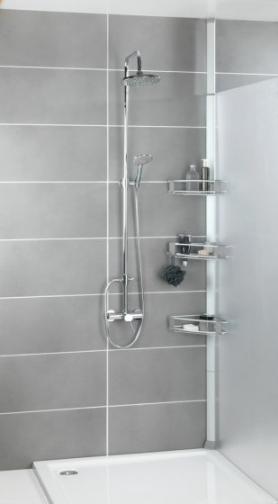 Teleskop Duschecke Mod. Purio, aus hochwertigem Aluminium