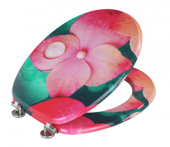WC-Sitz MDF Mod. Flower, foliert und feuchtigkeitsresistent