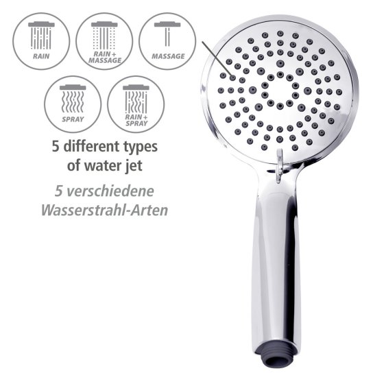 Duschsystem Mod. Young Eco mit Thermostat-Armatur Chrom, inkl. 2 Watersaving Regulatoren 