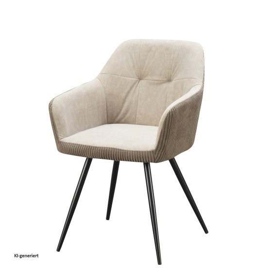 Esszimmerstuhl Taupe 2er Set Joschka 