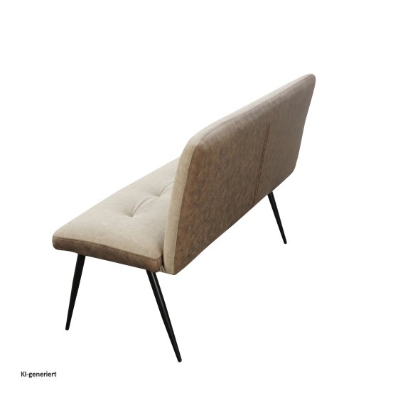 Bank 3-Sitzer Antikbraun/Taupe Joschka 