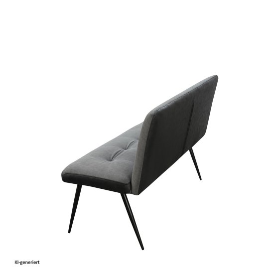 Bank 3-Sitzer Anthrazit/Grau Joschka 