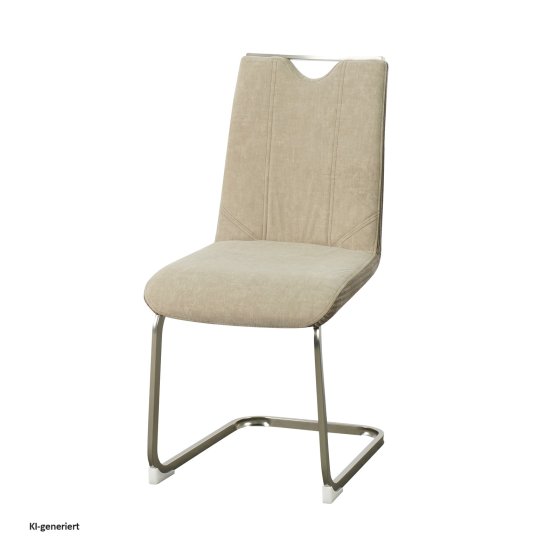 Schwingstuhl Taupe/Cord 2er Set Emrys 