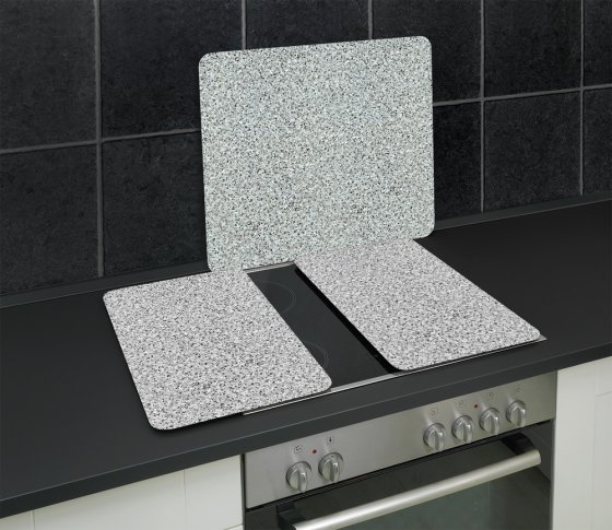 Multi-Platte Mod. Granit, Spritzschutz, Herdblende, Schneidbrett 