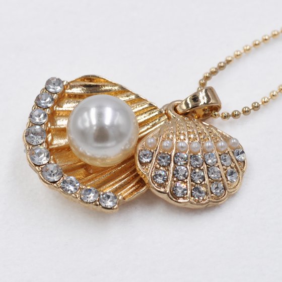 Schmuckset Muschelset Anhänger mit Ohrsteckern 