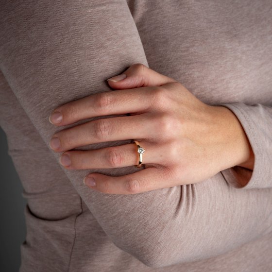 Ring Gold 585 mit natürlichem Brillant 0,50ct. 