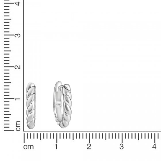 Klappcreolen 925 Sterling Silber rhodiniert 