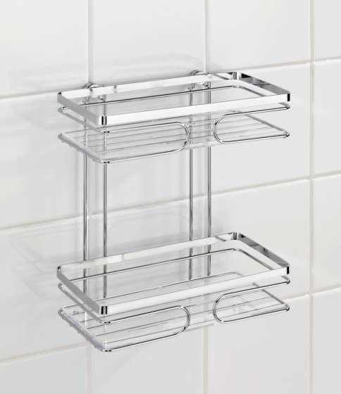 Wandregal 2 Etagen Premium Edelstahl, rostfrei 