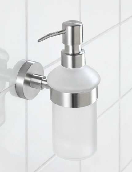 Seifenspender Mod. Bosio Edelstahl matt, Fassungsvermögen ca. 200 ml
