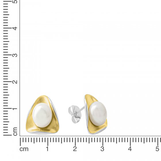 Ohrring 925 Silber mit Süßwasserzuchtperlen 