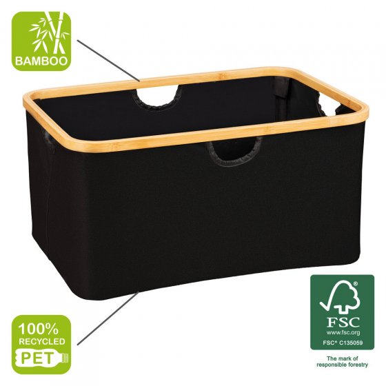Wäschekorb Mod. Ecori, Textilien aus 100 % recyceltem Polyester 