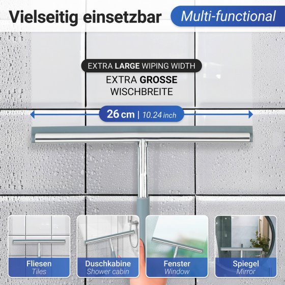 Badezimmerwischer Mod. Cave, rostfrei