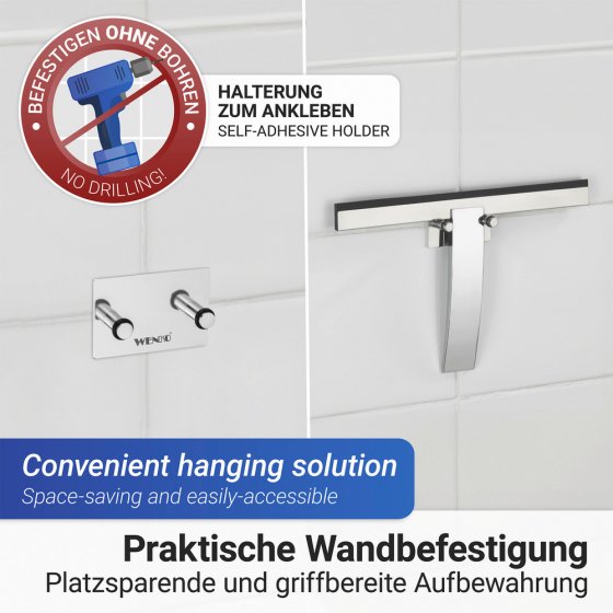 Badezimmerwischer Mod. Gela, rostfrei