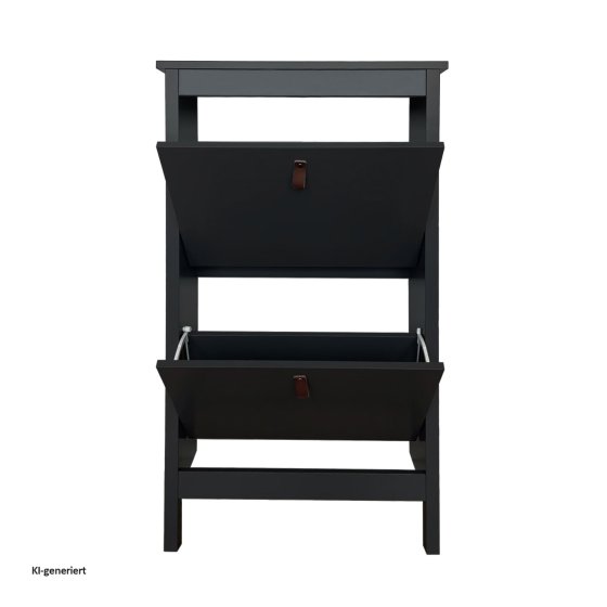 Schuhschrank Hayet Schwarz 